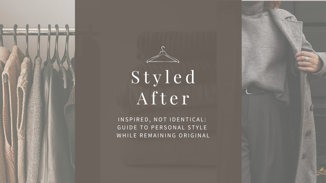 Inspired, Not Identical Blog Post with neutral tone professional wardrobe and outfit.