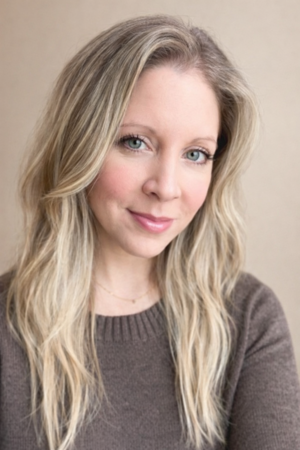 Jamie, personal stylist and founder of Styled After, photographed in natural light.