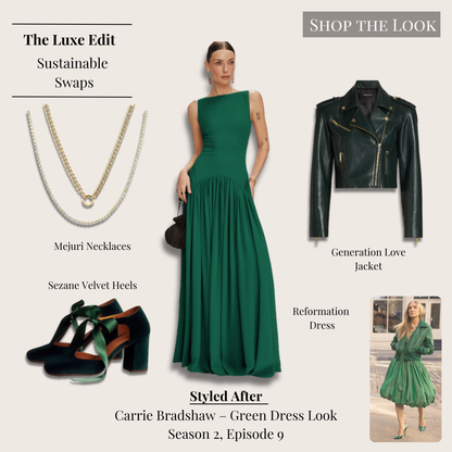 The Emerald Green Dress Styled After Carrie Bradshaw AJLT