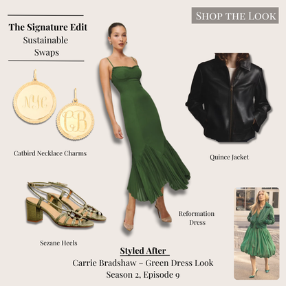 The Emerald Green Dress Styled After Carrie Bradshaw AJLT