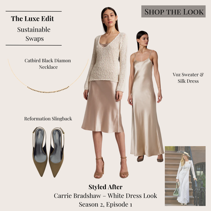 Carrie AJLT White Faux Divorce Dress Voz